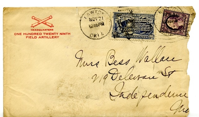 Letter from Harry S. Truman to Bess Wallace