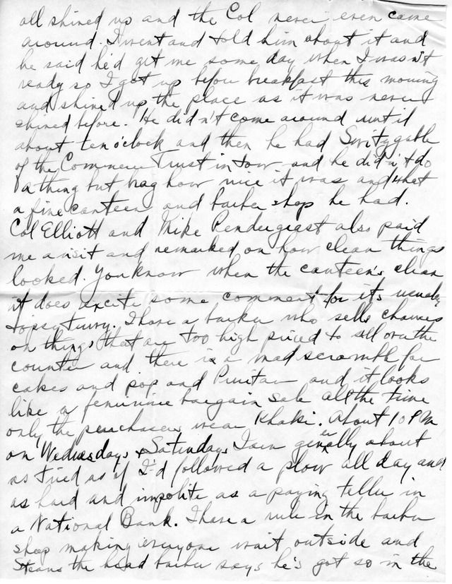 Letter from Harry S. Truman to Bess Wallace