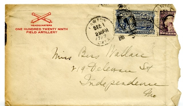 Letter from Harry S. Truman to Bess Wallace