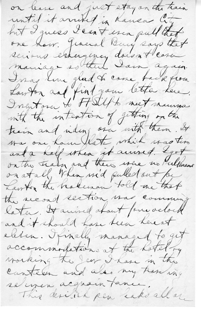 Letter from Harry S. Truman to Bess Wallace