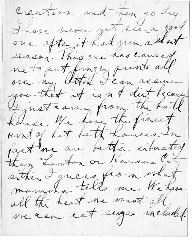 Letter from Harry S. Truman to Bess Wallace