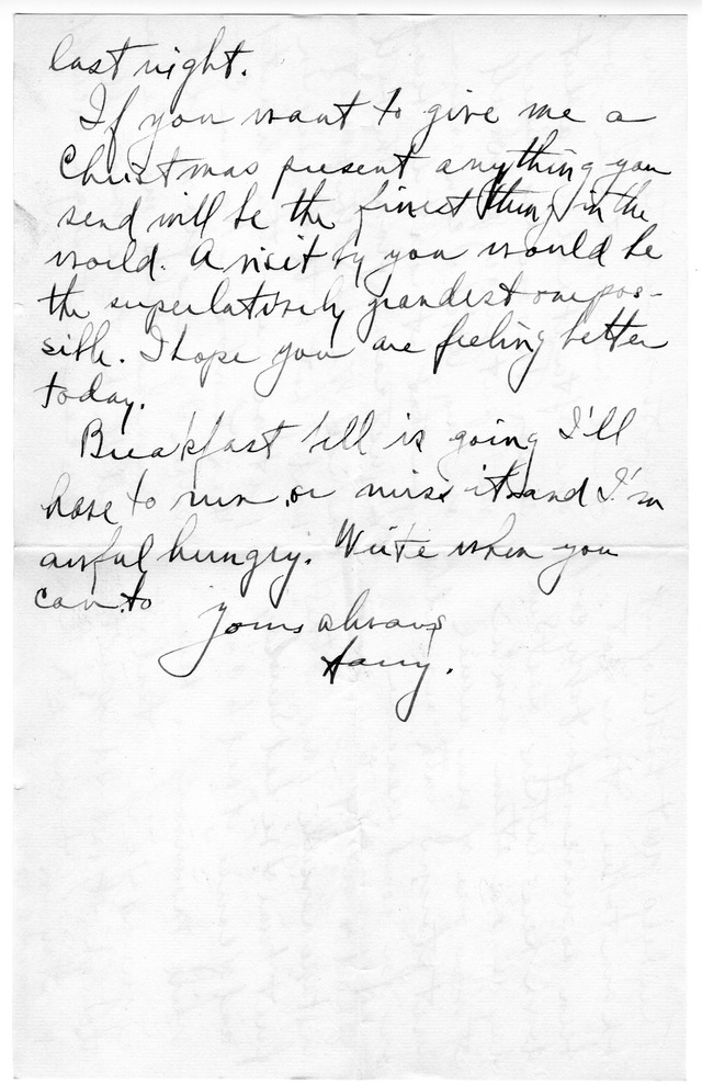 Letter from Harry S. Truman to Bess Wallace