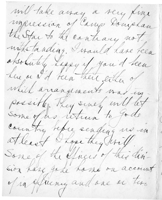 Letter from Harry S. Truman to Bess Wallace