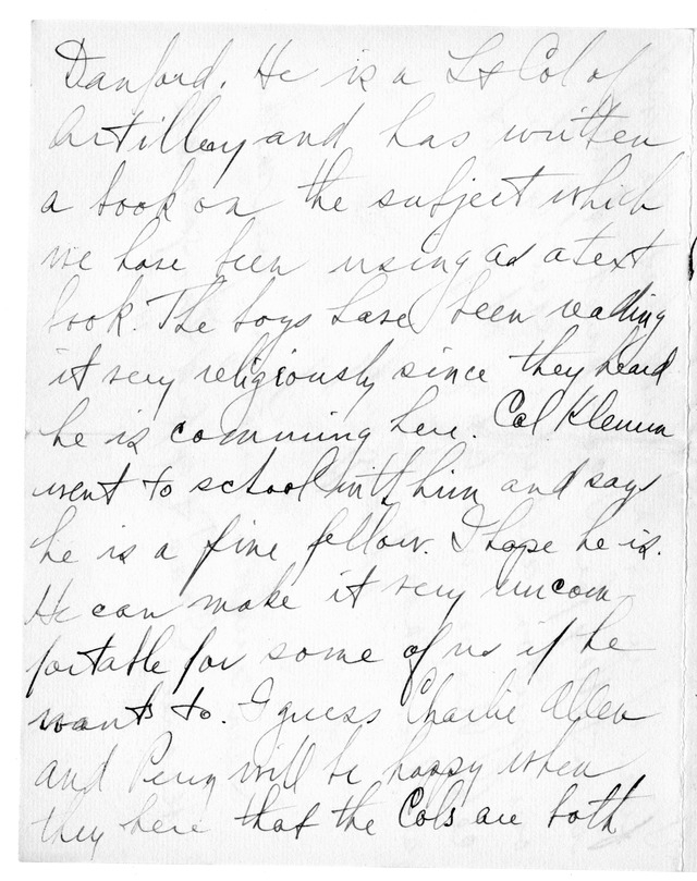 Letter from Harry S. Truman to Bess Wallace