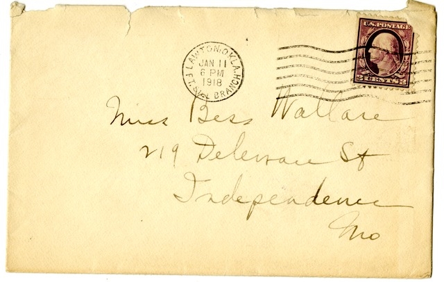 Letter from Harry S. Truman to Bess Wallace