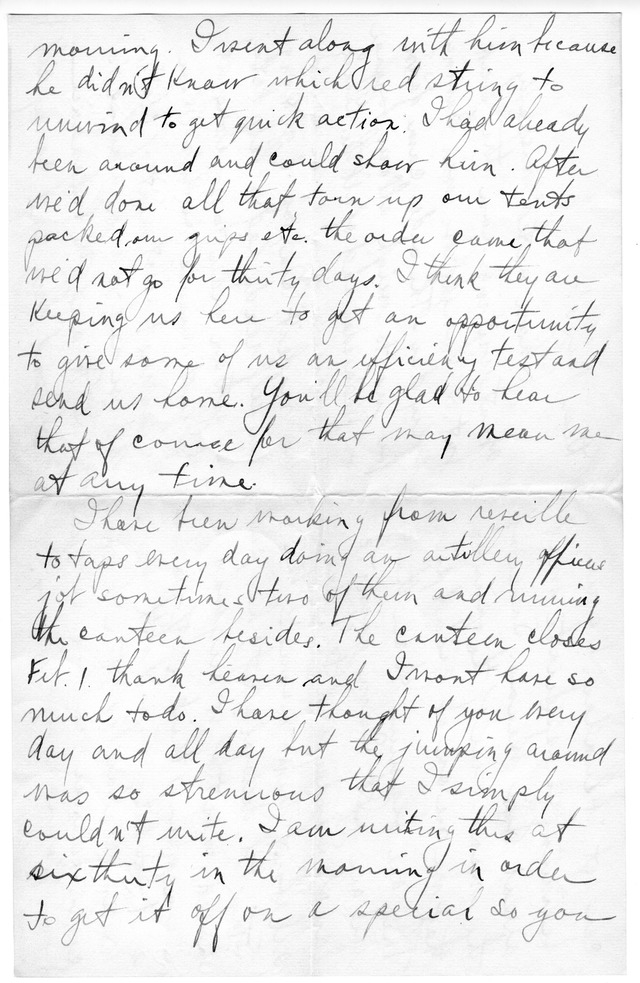 Letter from Harry S. Truman to Bess Wallace