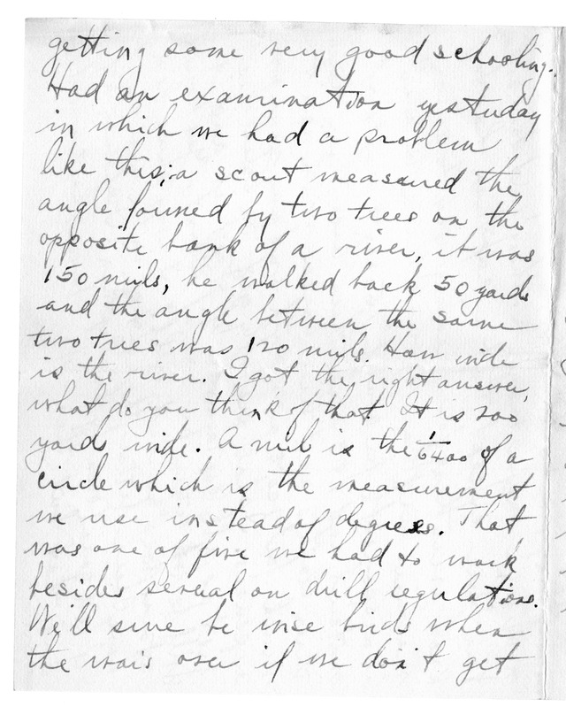 Letter from Harry S. Truman to Bess Wallace