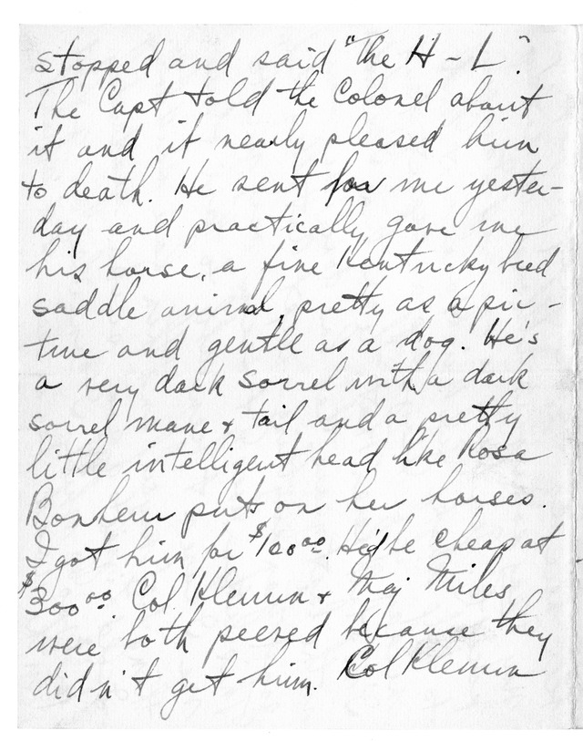 Letter from Harry S. Truman to Bess Wallace