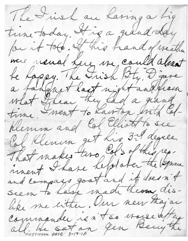 Letter from Harry S. Truman to Bess Wallace