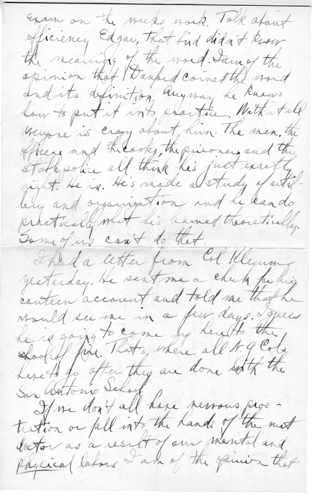 Letter from Harry S. Truman to Bess Wallace