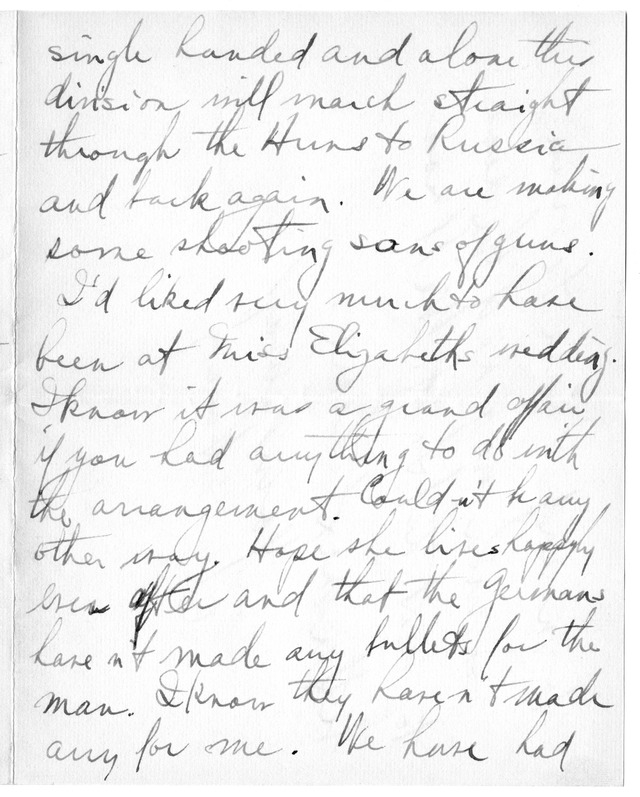 Letter from Harry S. Truman to Bess Wallace