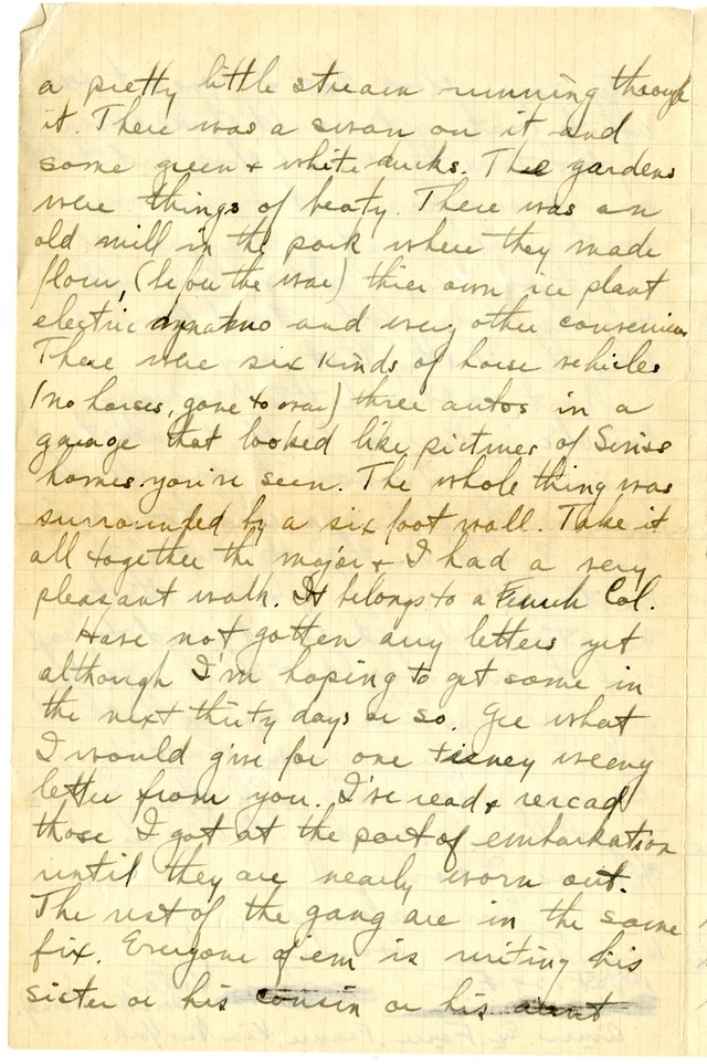 Letter from Harry S. Truman to Bess Wallace