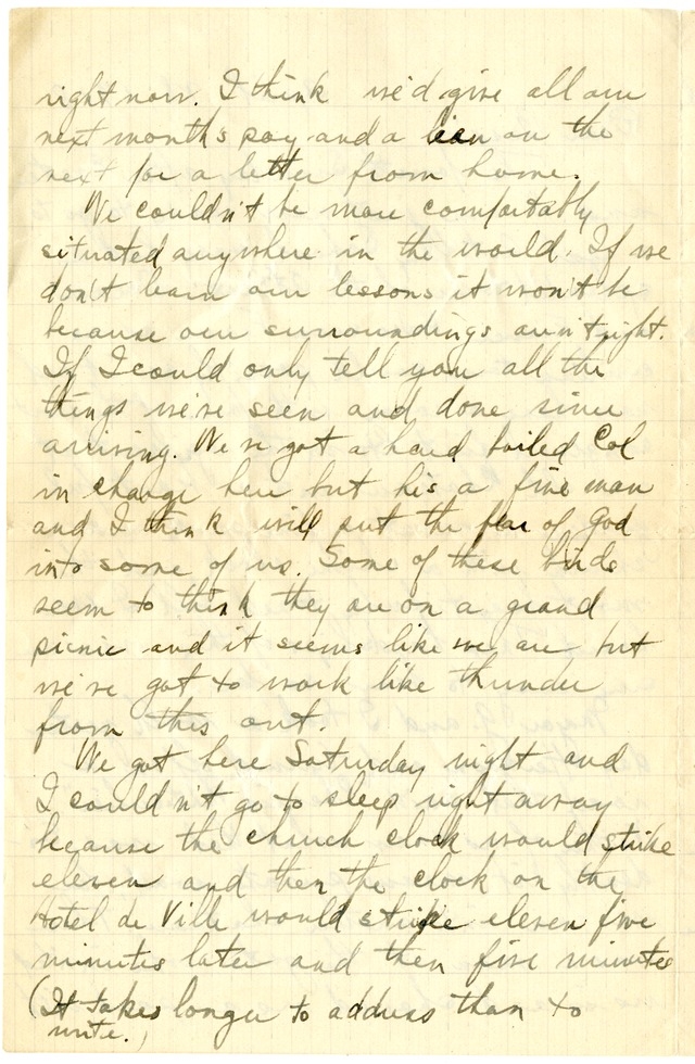 Letter from Harry S. Truman to Bess Wallace