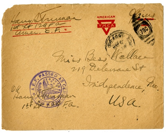 Letter from Harry S. Truman to Bess Wallace