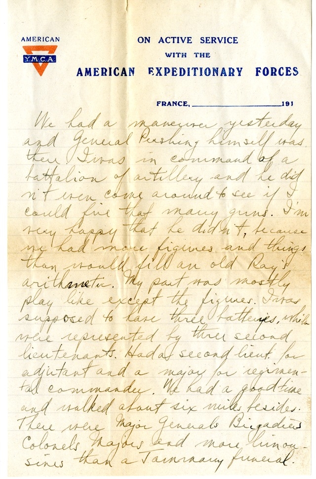 Letter from Harry S. Truman to Bess Wallace