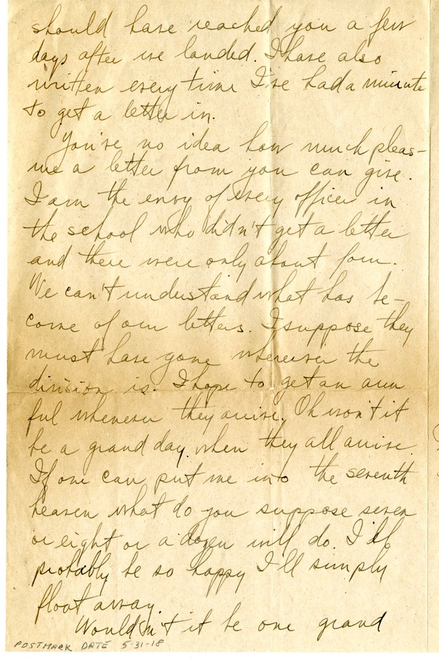 Letter from Harry S. Truman to Bess Wallace