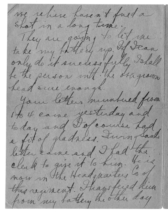 Letter from Harry S. Truman to Bess Wallace