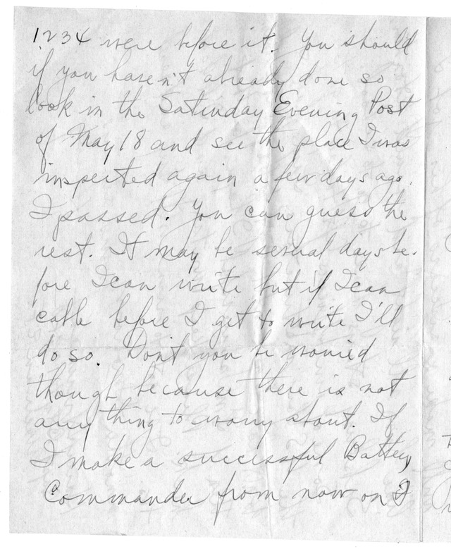 Letter from Harry S. Truman to Bess Wallace