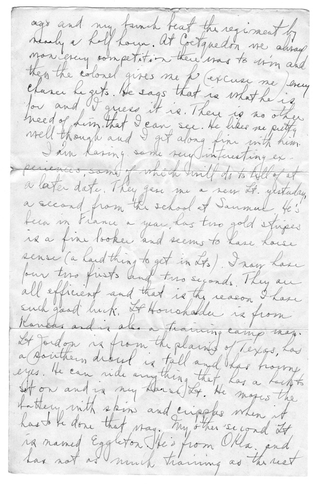 Letter from Harry S. Truman to Bess Wallace