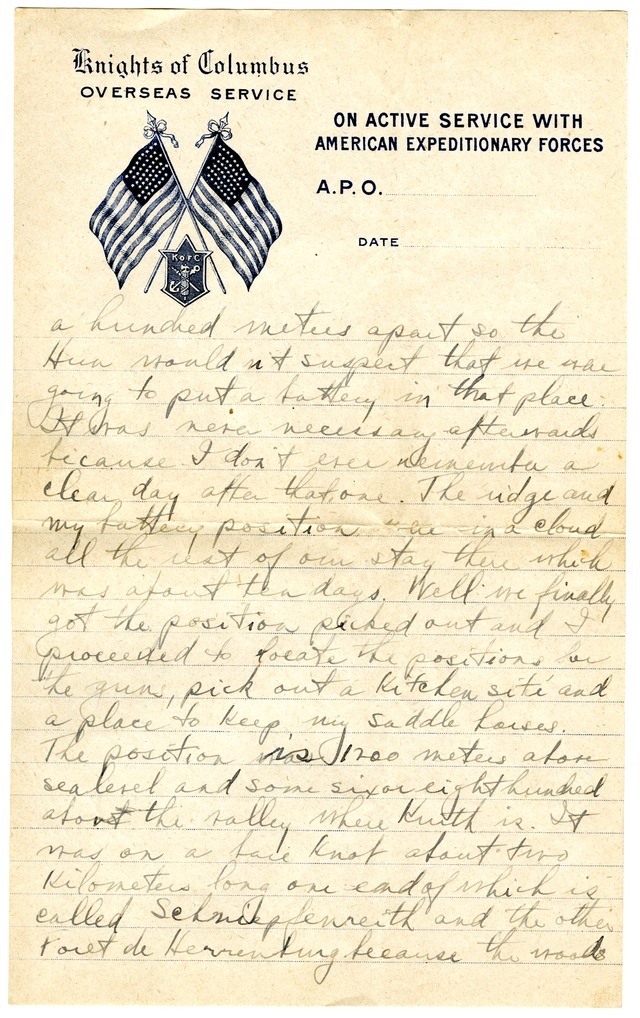 Letter from Harry S. Truman to Bess Wallace (abridged)