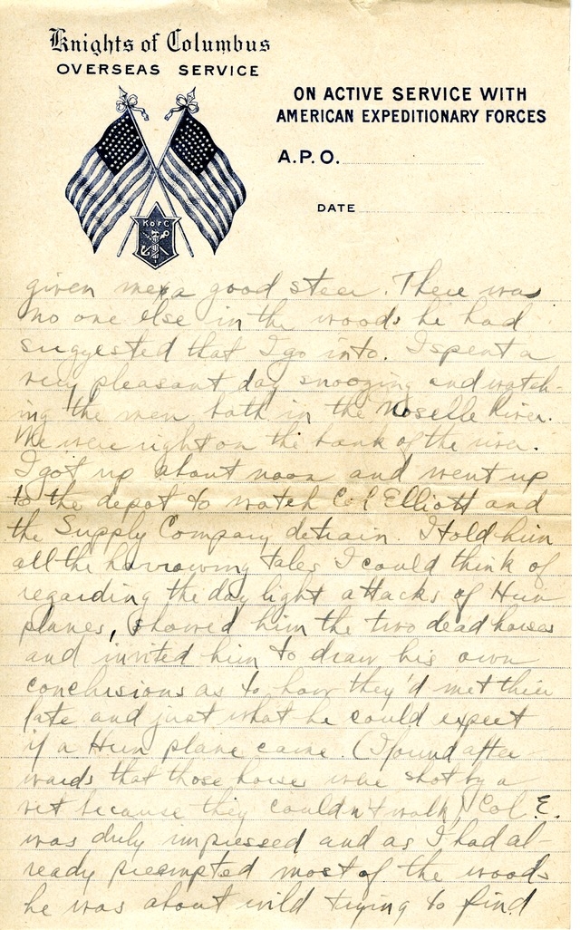 Letter from Harry S. Truman to Bess Wallace (abridged)