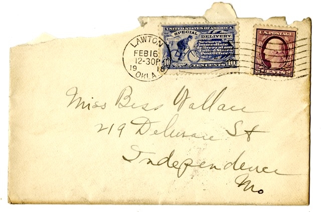 Letter from Harry S. Truman to Bess Wallace