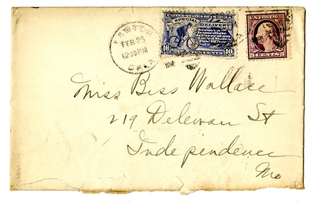 Letter from Harry S. Truman to Bess Wallace