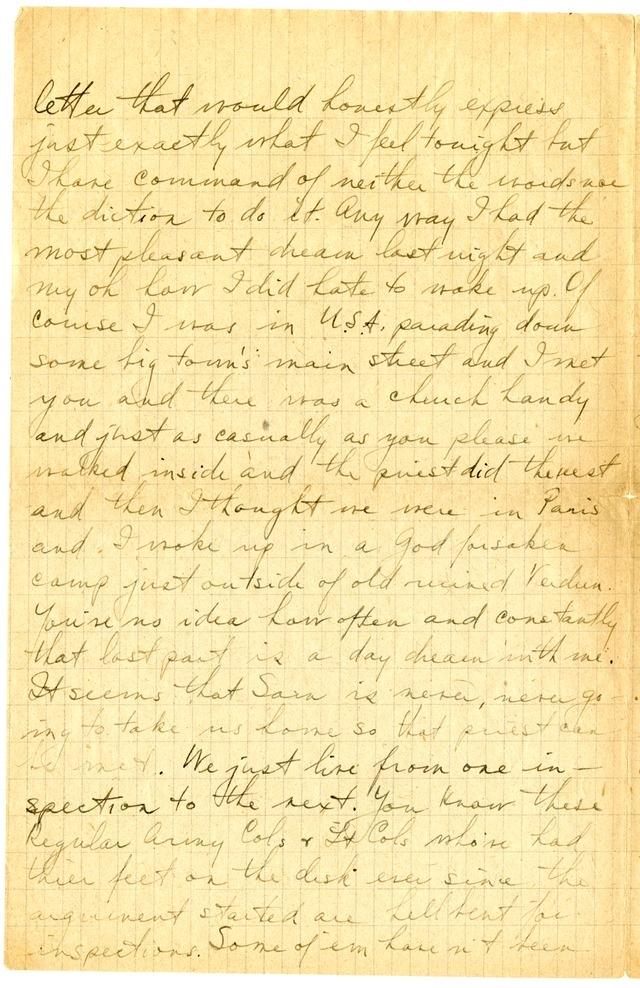 Letter from Harry S. Truman to Bess Wallace