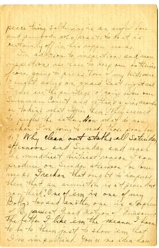 Letter from Harry S. Truman to Bess Wallace