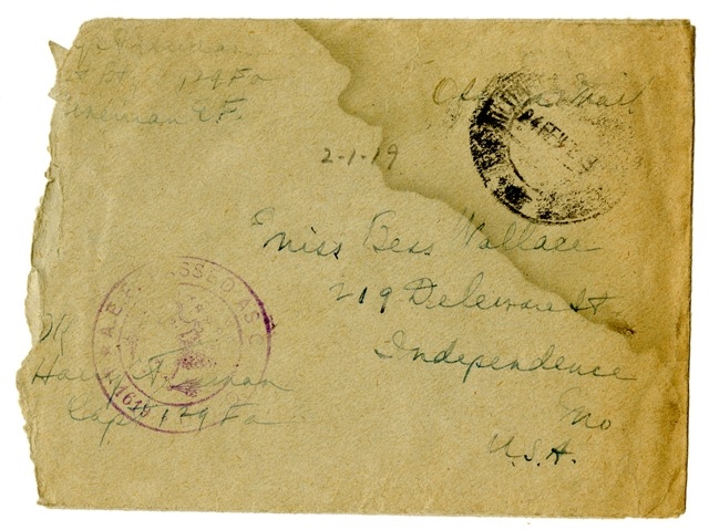 Letter from Harry S. Truman to Bess Wallace