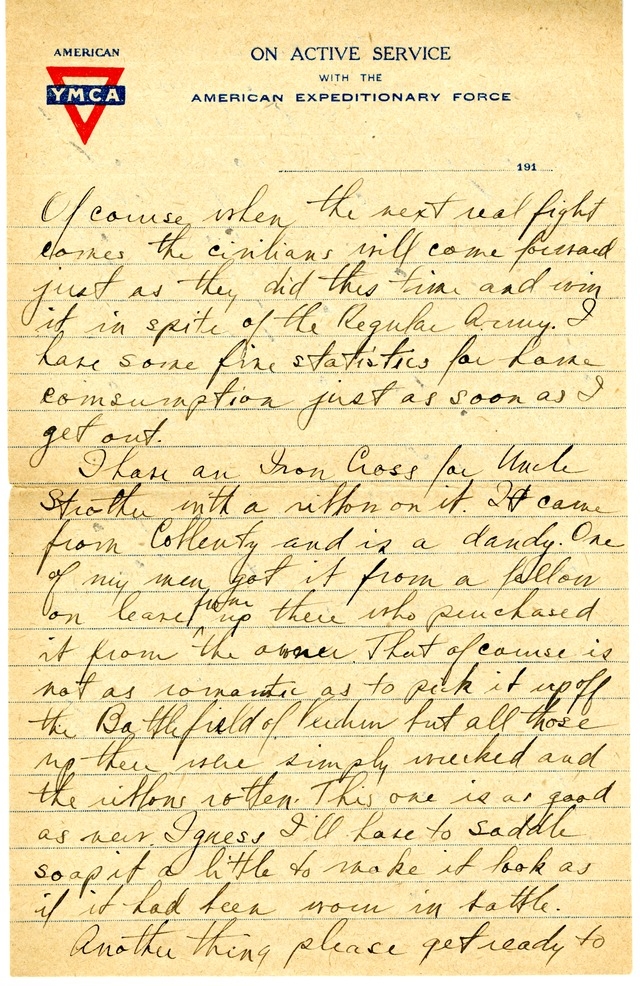 Letter from Harry S. Truman to Bess Wallace