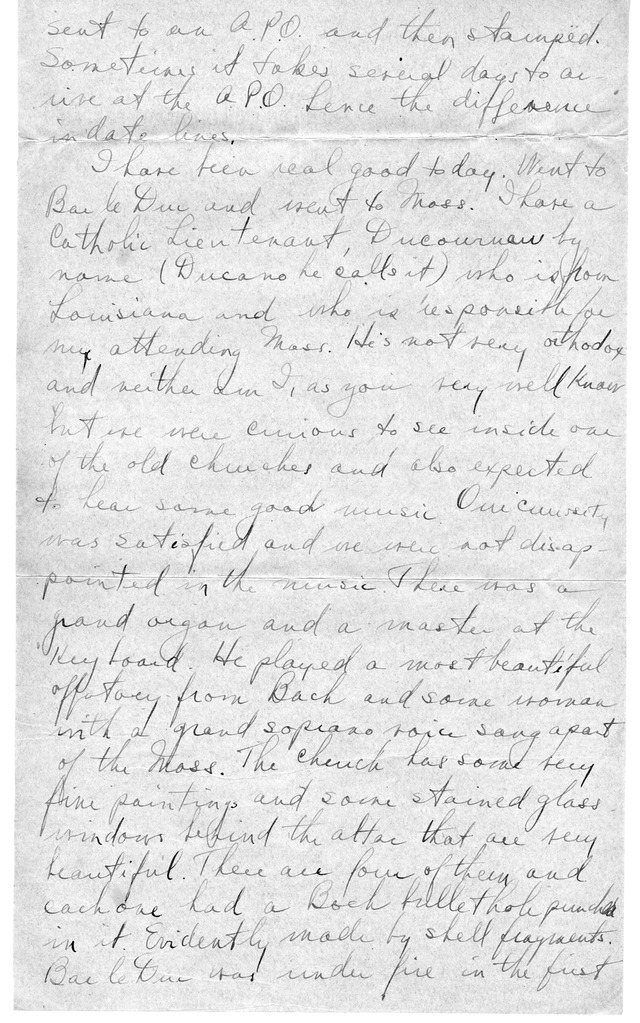 Letter from Harry S. Truman to Bess Wallace