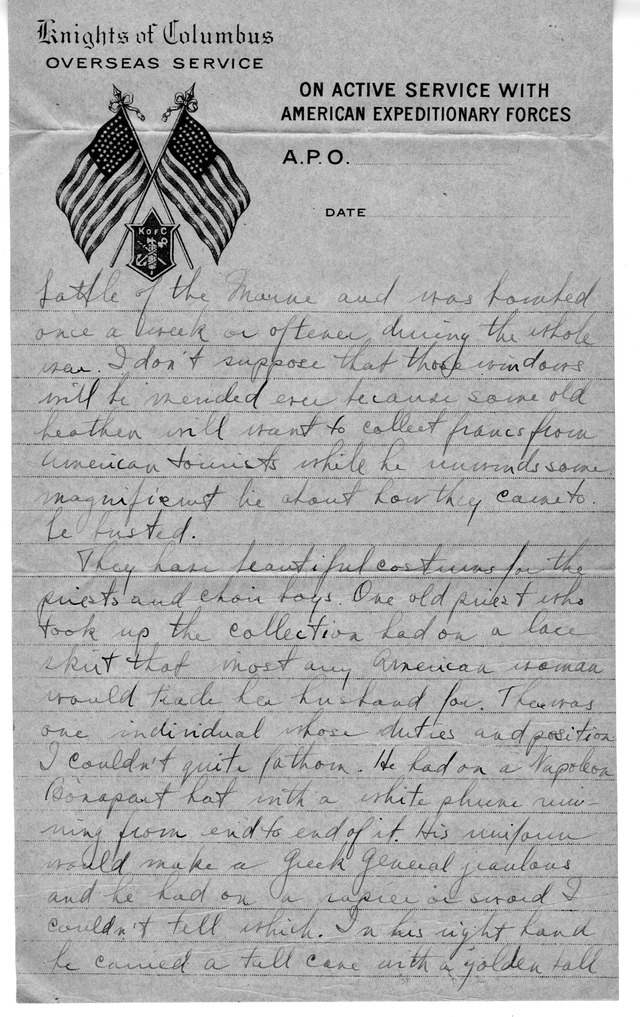 Letter from Harry S. Truman to Bess Wallace