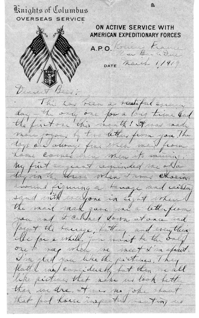 Letter from Harry S. Truman to Bess Wallace