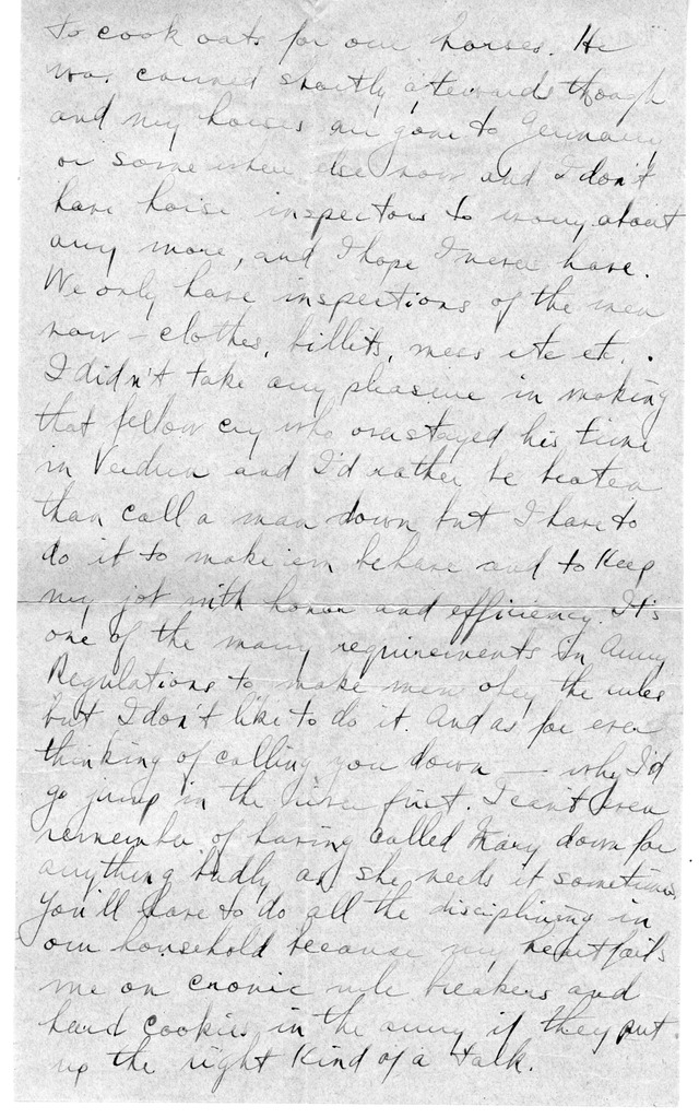 Letter from Harry S. Truman to Bess Wallace