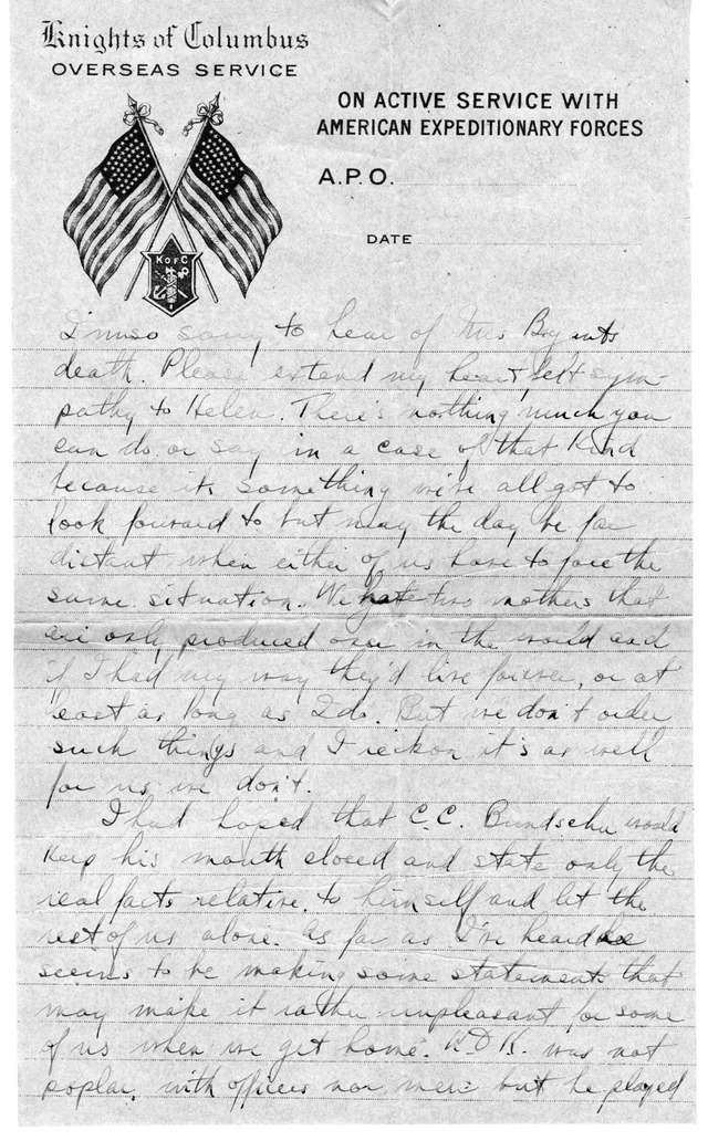 Letter from Harry S. Truman to Bess Wallace