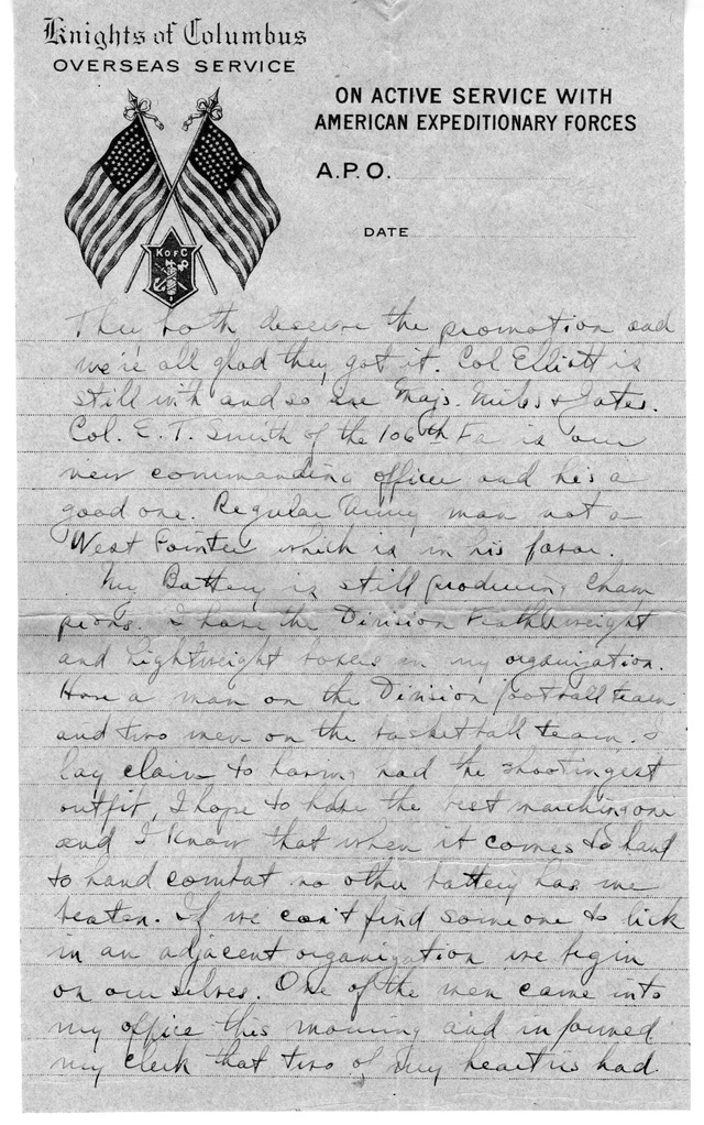 Letter from Harry S. Truman to Bess Wallace