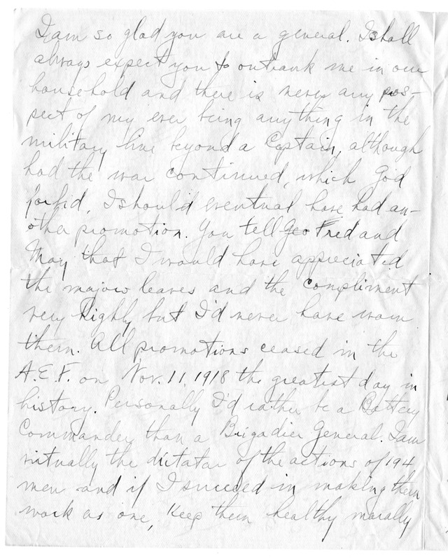 Letter from Harry S. Truman to Bess Wallace