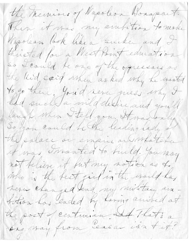 Letter from Harry S. Truman to Bess Wallace