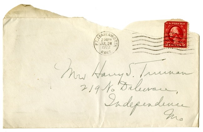 Letter from Harry S. Truman to Bess W. Truman