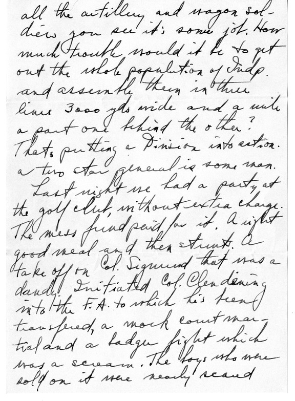 Letter from Harry S. Truman to Bess W. Truman