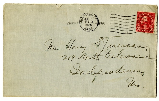 Letter from Harry S. Truman to Bess W. Truman