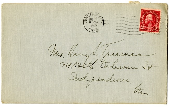 Letter from Harry S. Truman to Bess W. Truman