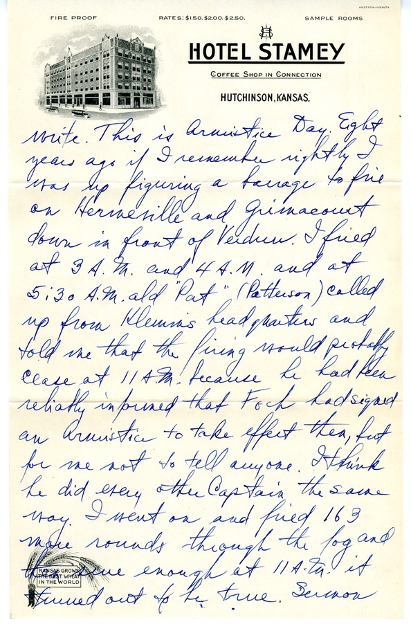 Letter from Harry S. Truman to Bess W. Truman