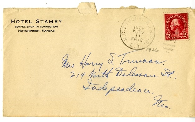 Letter from Harry S. Truman to Bess W. Truman