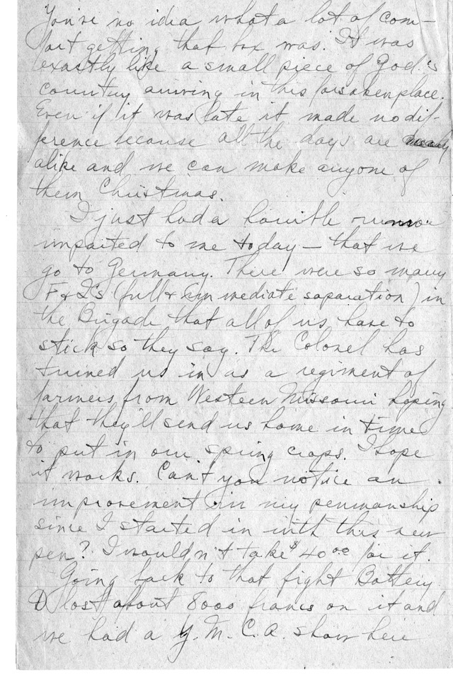 Letter from Harry S. Truman to Bess Wallace