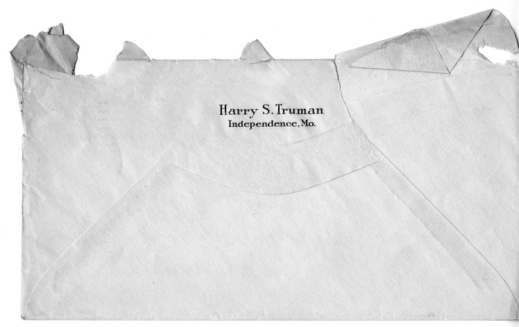 Letter from Harry S. Truman to Bess W. Truman