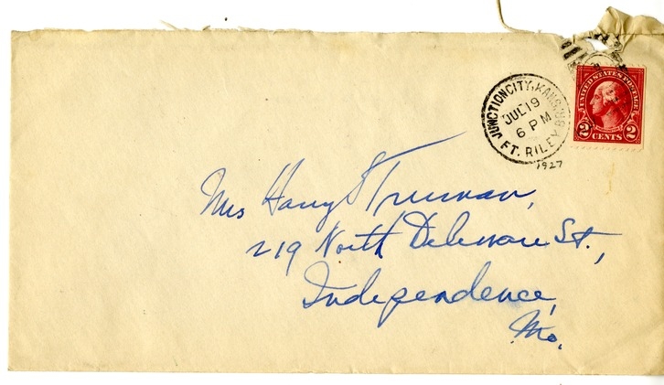 Letter from Harry S. Truman to Bess W. Truman