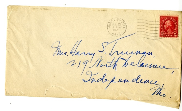 Letter from Harry S. Truman to Bess W. Truman