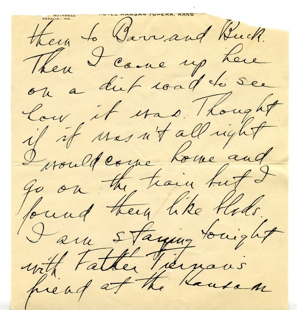 Letter from Harry S. Truman to Bess W. Truman